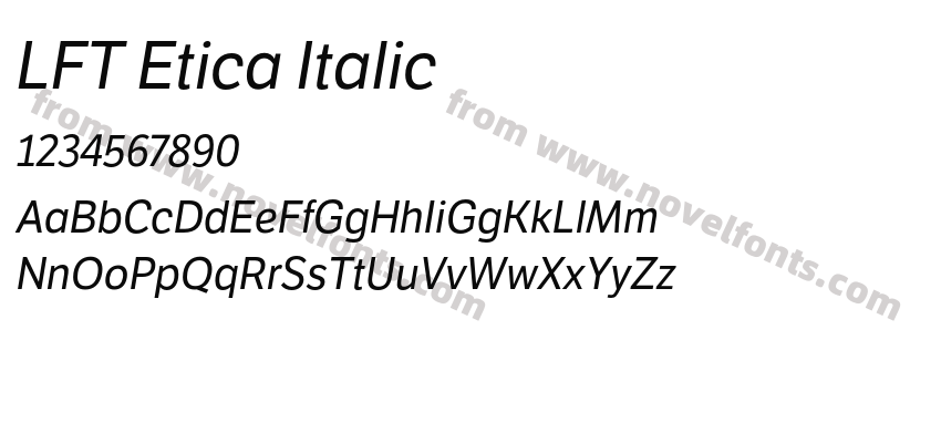 LFT Etica ItalicPreview