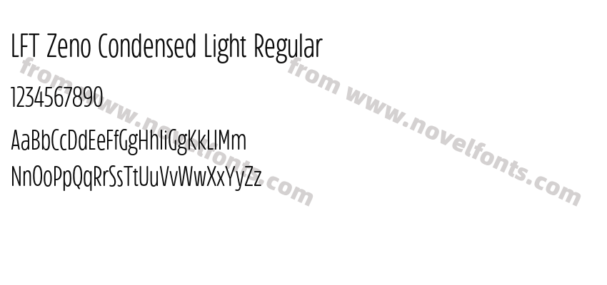 LFT Zeno Condensed Light RegularPreview