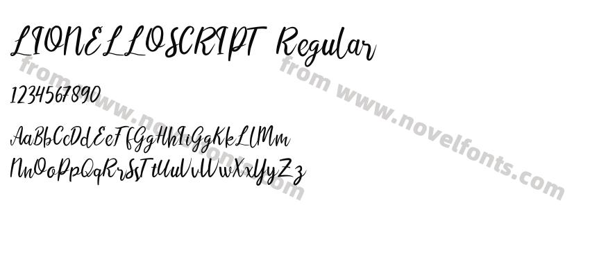 LIONELLOSCRIPT RegularPreview