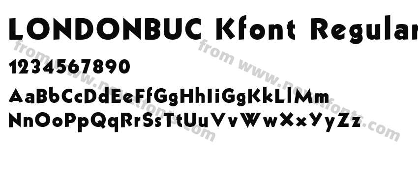 LONDONBUC Kfont RegularPreview