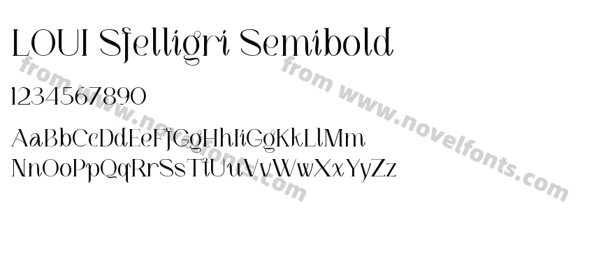 LOUI Sfelligri SemiboldPreview