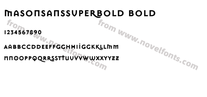 MasonSansSuperBold BoldPreview