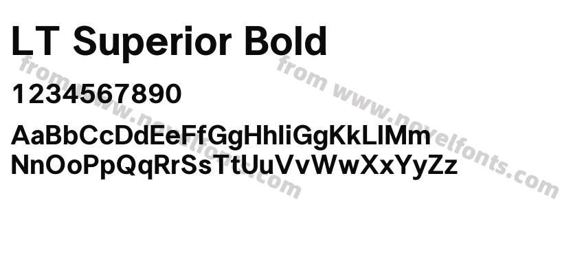 LT Superior BoldPreview