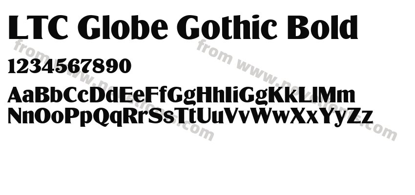 LTC Globe Gothic BoldPreview