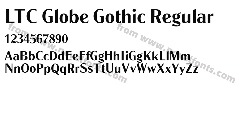 LTC Globe Gothic RegularPreview