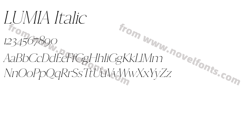 LUMIA ItalicPreview