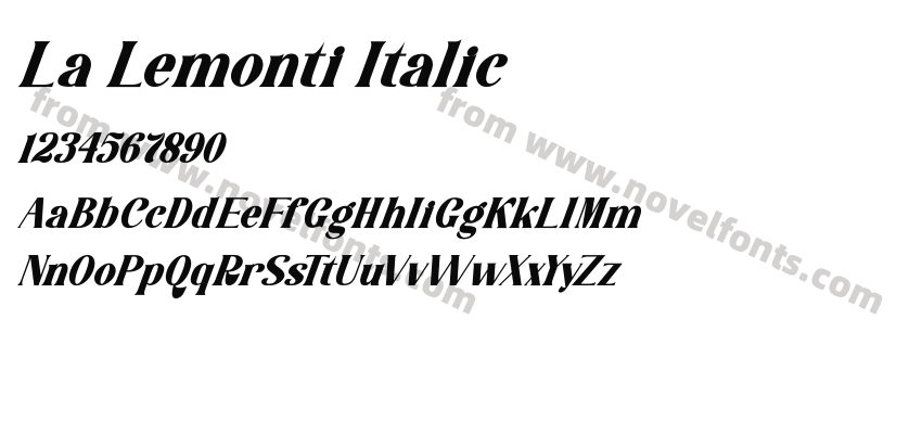 La Lemonti ItalicPreview