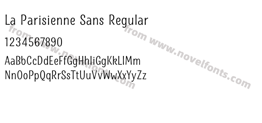La Parisienne Sans RegularPreview
