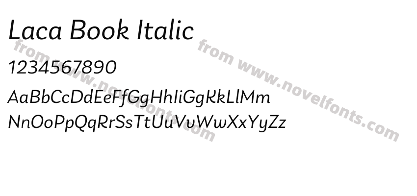 Laca Book ItalicPreview