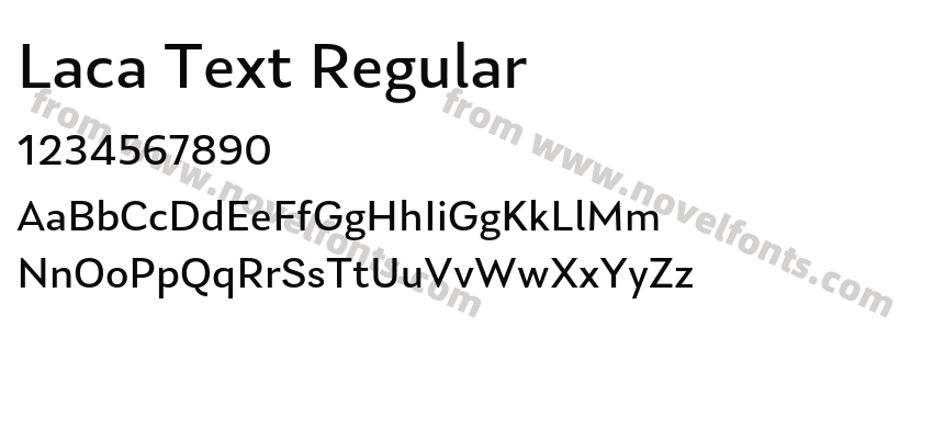 Laca Text RegularPreview