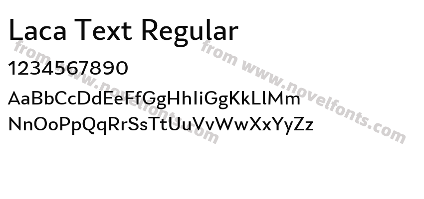 Laca Text RegularPreview