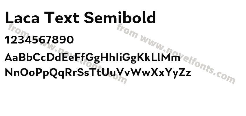 Laca Text SemiboldPreview