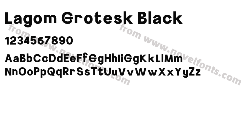 Lagom Grotesk BlackPreview