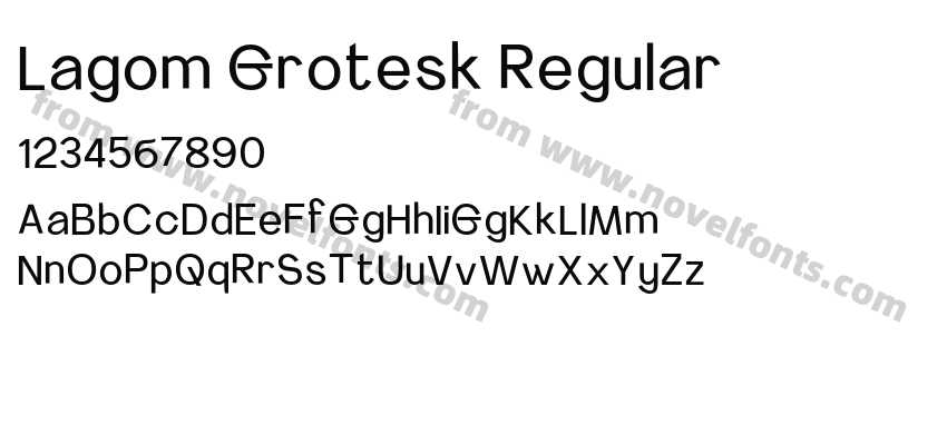 Lagom Grotesk RegularPreview