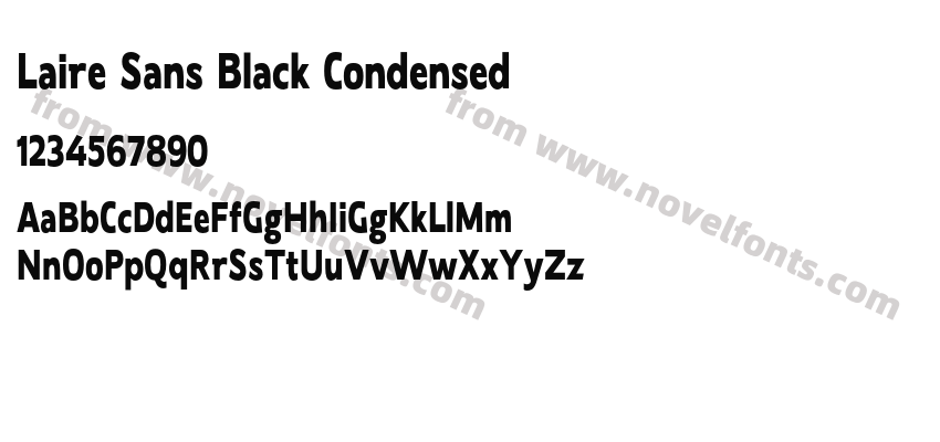 Laire Sans Black CondensedPreview