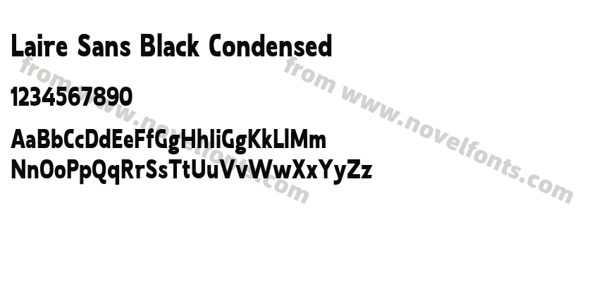 Laire Sans Black CondensedPreview