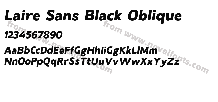 Laire Sans Black ObliquePreview