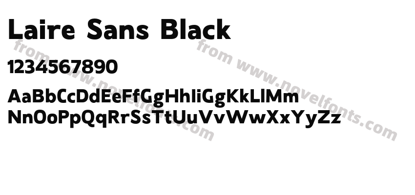 Laire Sans BlackPreview