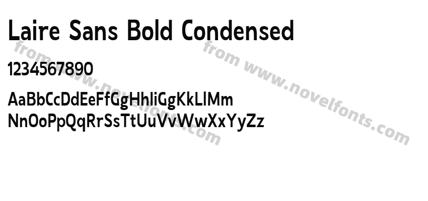 Laire Sans Bold CondensedPreview