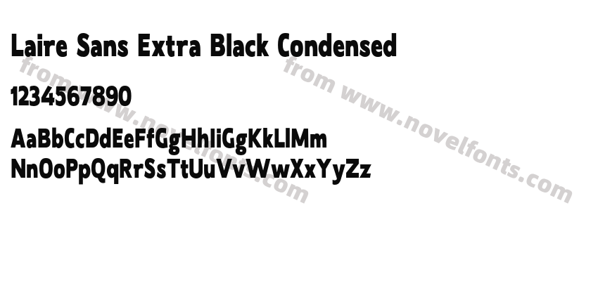 Laire Sans Extra Black CondensedPreview
