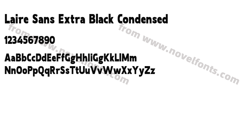 Laire Sans Extra Black CondensedPreview