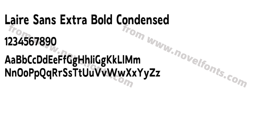 Laire Sans Extra Bold CondensedPreview