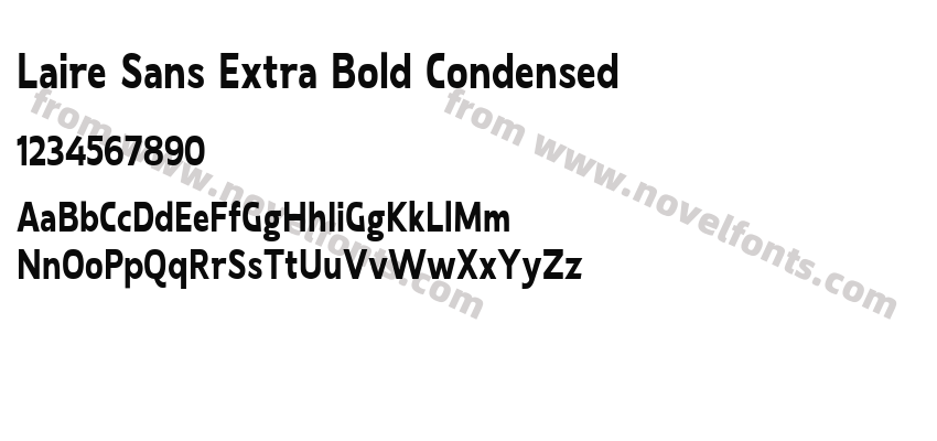 Laire Sans Extra Bold CondensedPreview