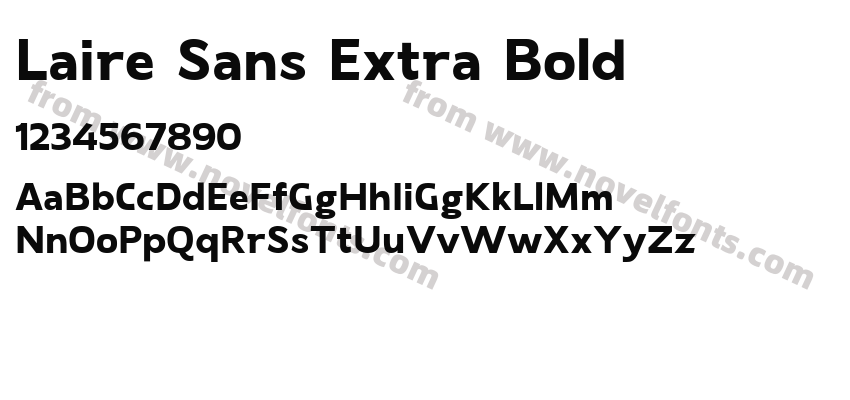 Laire Sans Extra BoldPreview