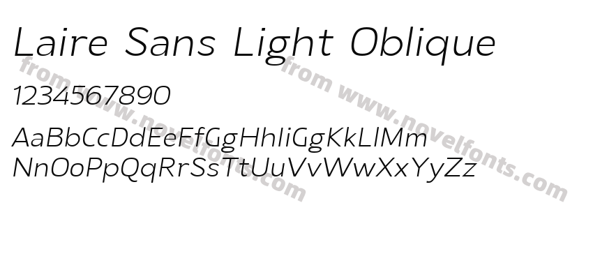 Laire Sans Light ObliquePreview