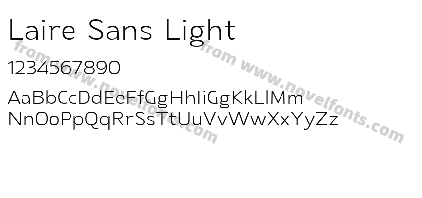 Laire Sans LightPreview