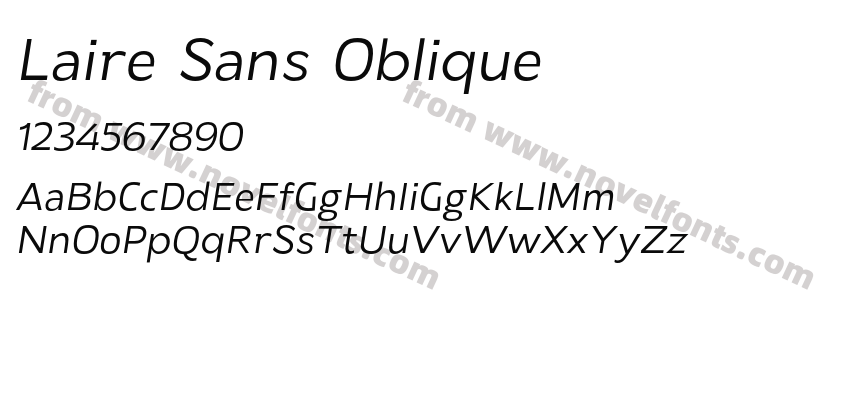 Laire Sans ObliquePreview