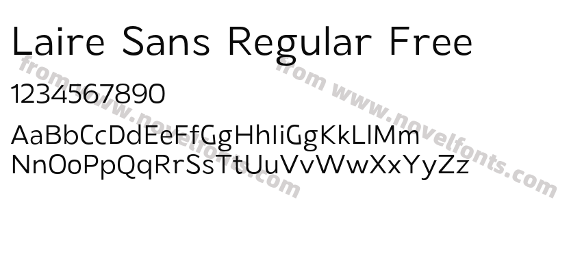 Laire Sans Regular FreePreview