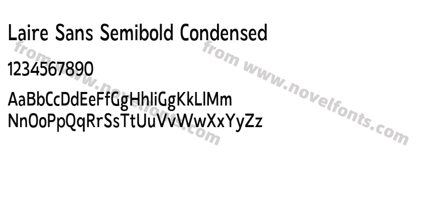 Laire Sans Semibold CondensedPreview