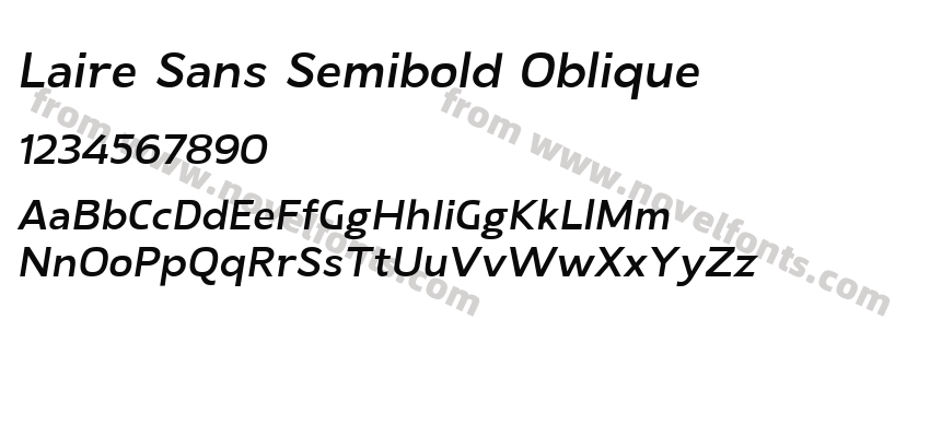 Laire Sans Semibold ObliquePreview