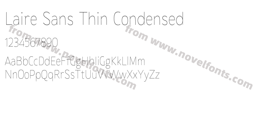 Laire Sans Thin CondensedPreview