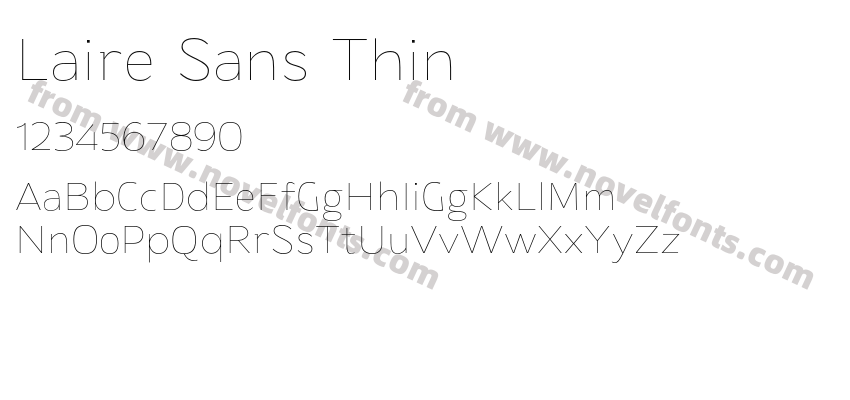 Laire Sans ThinPreview