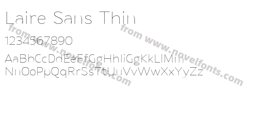 Laire Sans ThinPreview