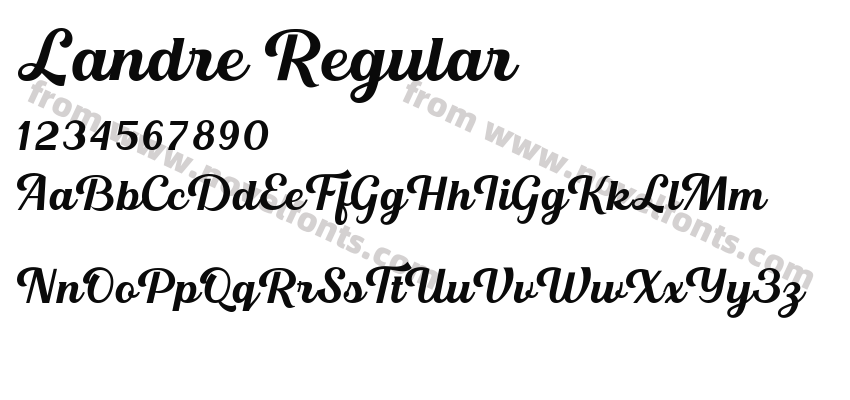 Landre RegularPreview