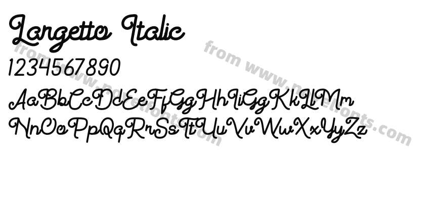 Largetto ItalicPreview
