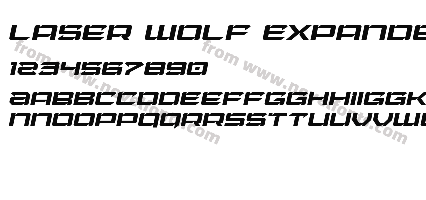 Laser Wolf Expanded ItalicPreview