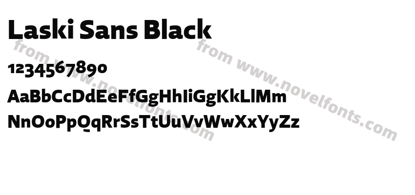 Laski Sans BlackPreview