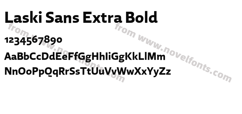 Laski Sans Extra BoldPreview