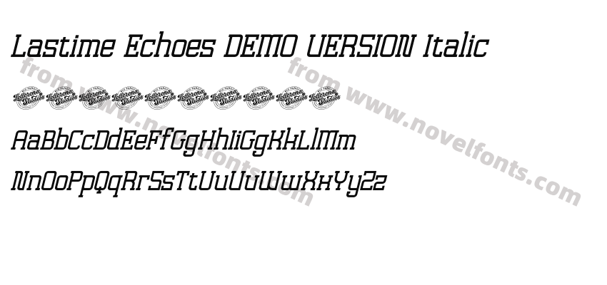 Lastime Echoes DEMO VERSION ItalicPreview