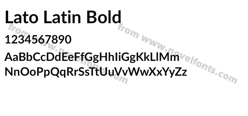 Lato Latin BoldPreview