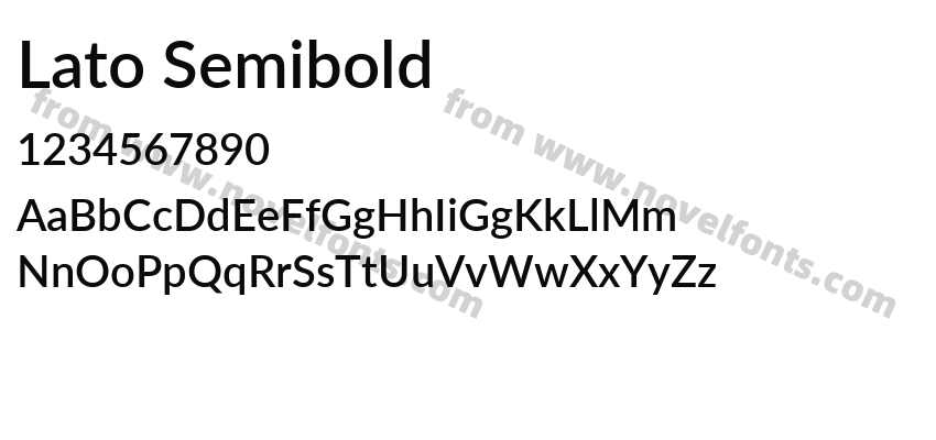 Lato SemiboldPreview