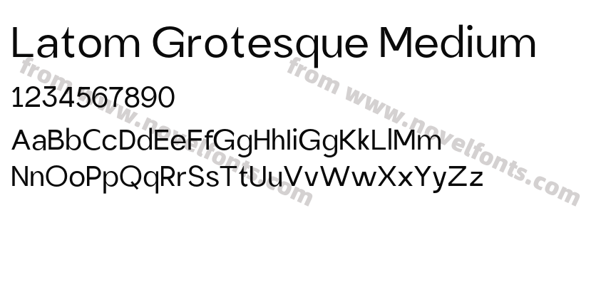 Latom Grotesque MediumPreview