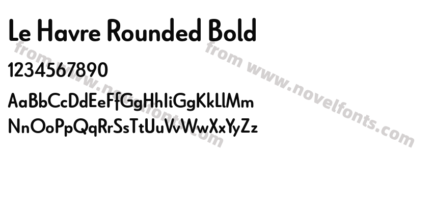 Le Havre Rounded BoldPreview