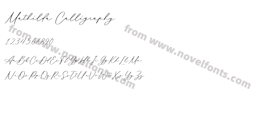 Mathilda CalligraphyPreview