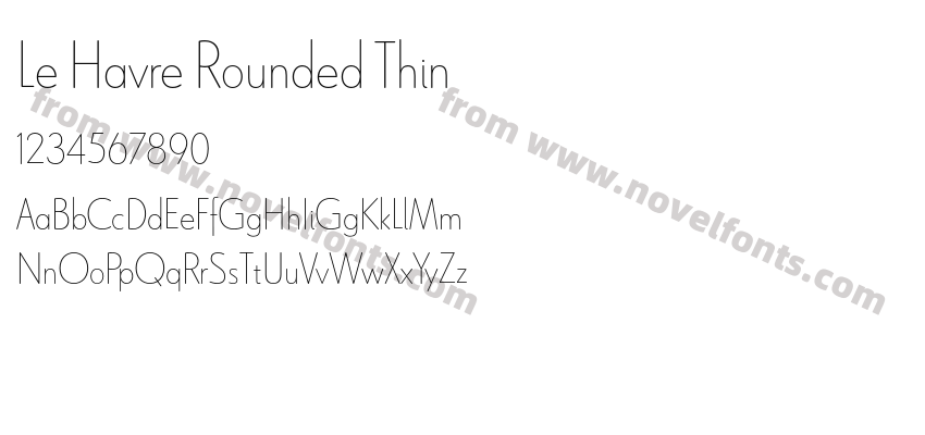 Le Havre Rounded ThinPreview