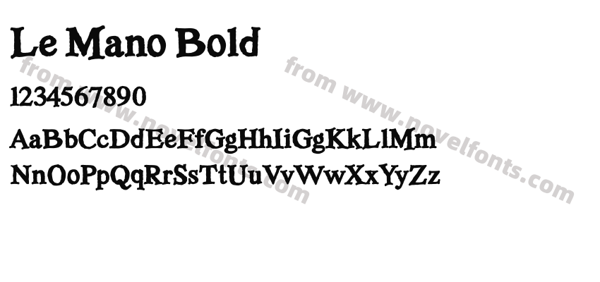 Le Mano BoldPreview